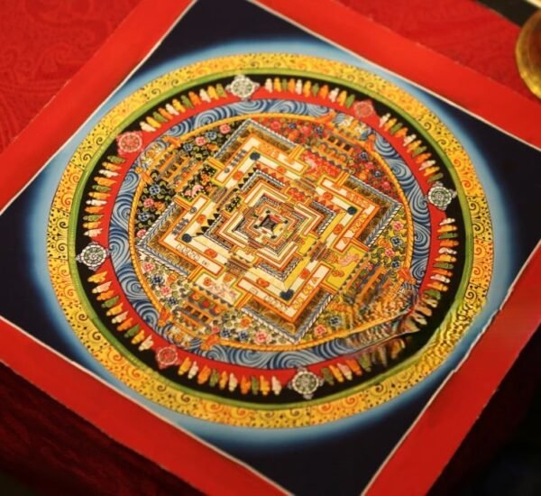 Asian Traditional Vishuddha chakra symbol